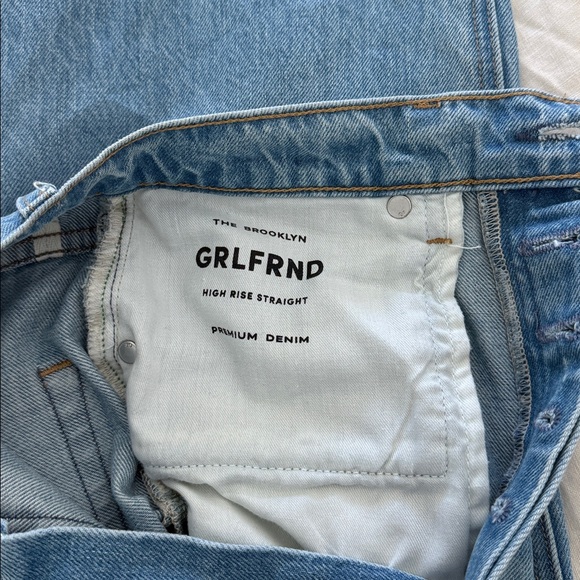 GRLFRND Brooklyn High Rise Straight Jeans, 28
